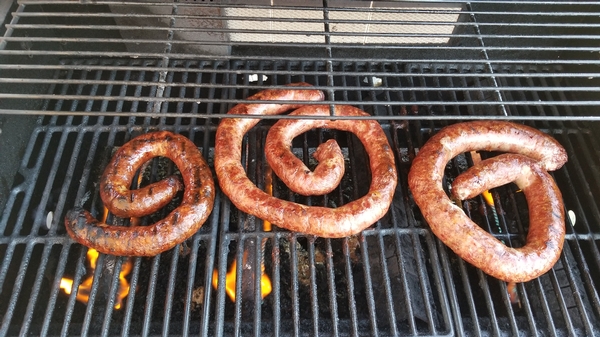 Bear and goose sausage