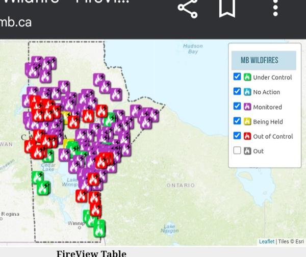 Not all of Manitoba is on fire 