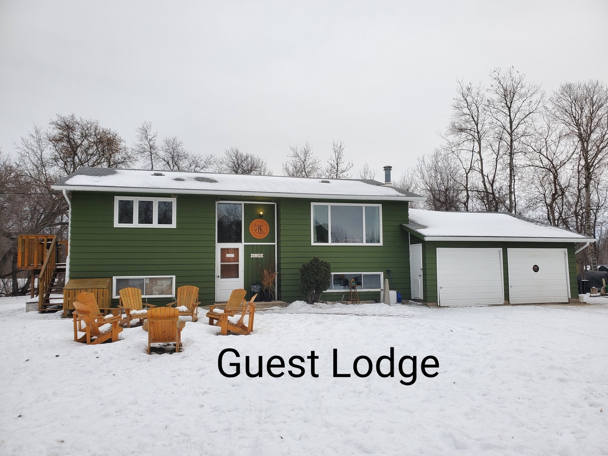 Ice fishing guest lodge